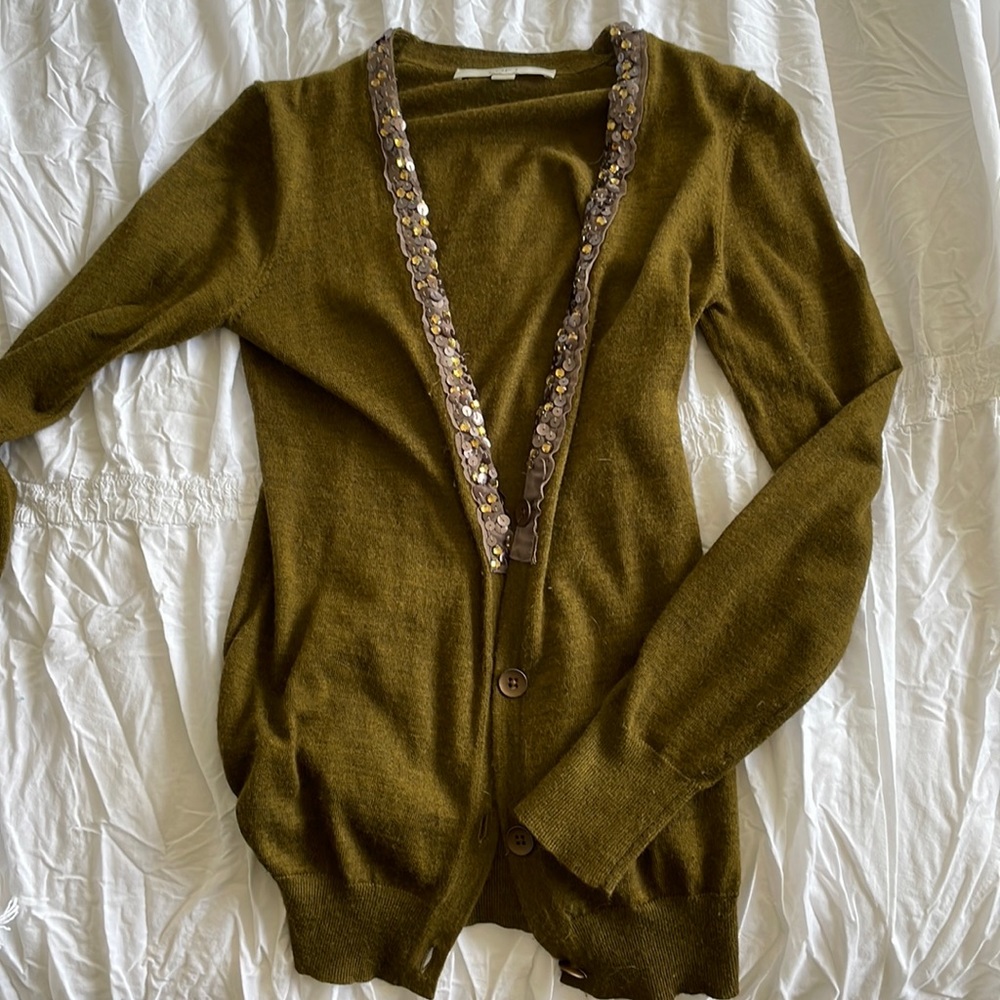 Wool blend cardigan